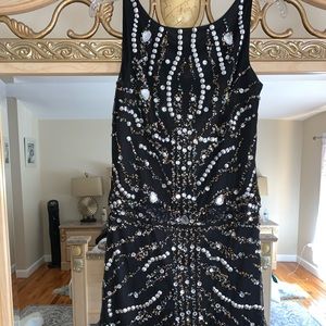 Black beaded dress!!! Wore to party once !!